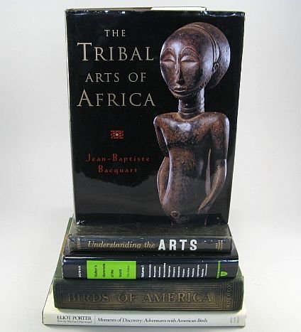 Lot Of 5 Reference & Art Books, African Art: (a)Understanding The Arts (b)Mammals Of The World (c)Birds Of America (d)The Tribal Arts Of Africa (e)Elliot Porter Moments Of Discovery
