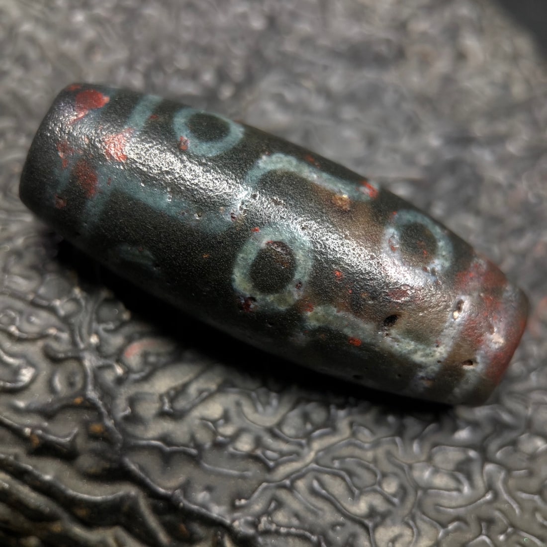 An exquisite chinese agate DZI beads - 2