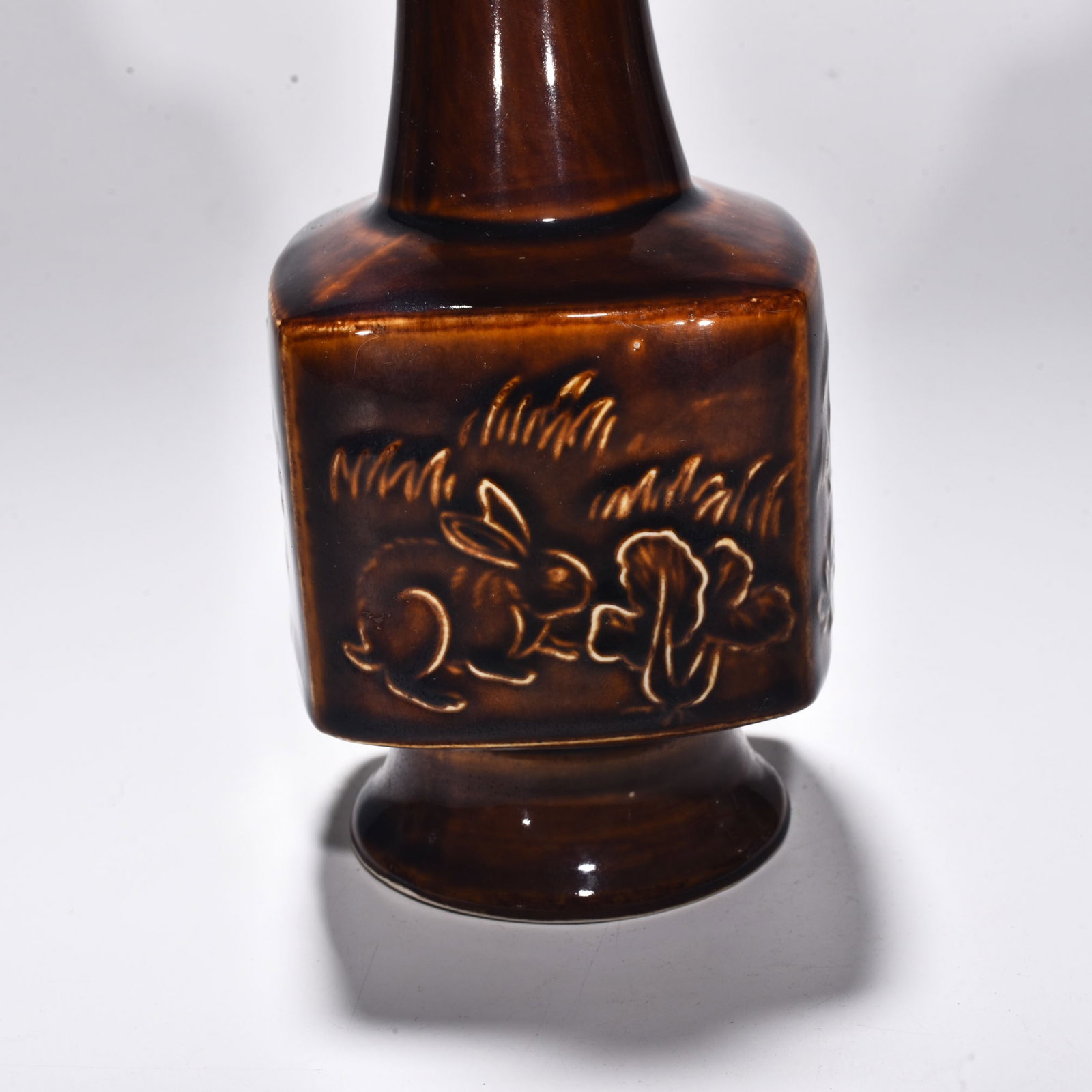 An Exquisite Chinese official rabbit pattern square vase - 3