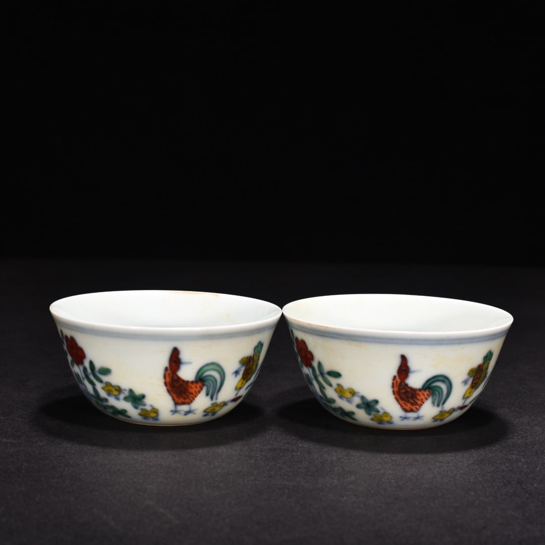 An Exquisite Chinese portrait chicken cup (1 of 9)