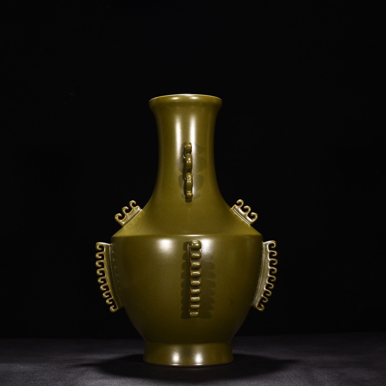 An Exquisite Chinese tea glazed halberd vase - 4