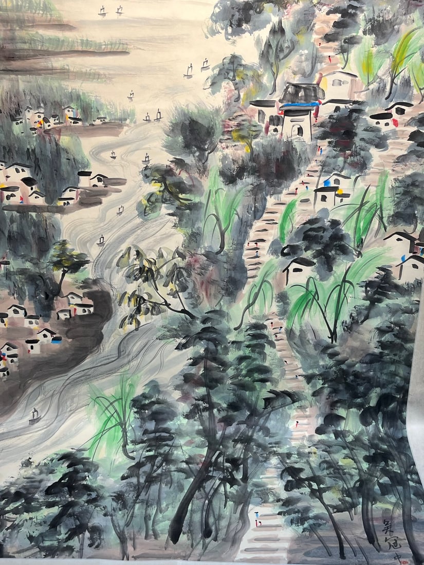 An Exquisite Chinese scroll painting - 8