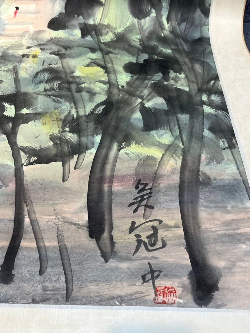 An Exquisite Chinese scroll painting - 9