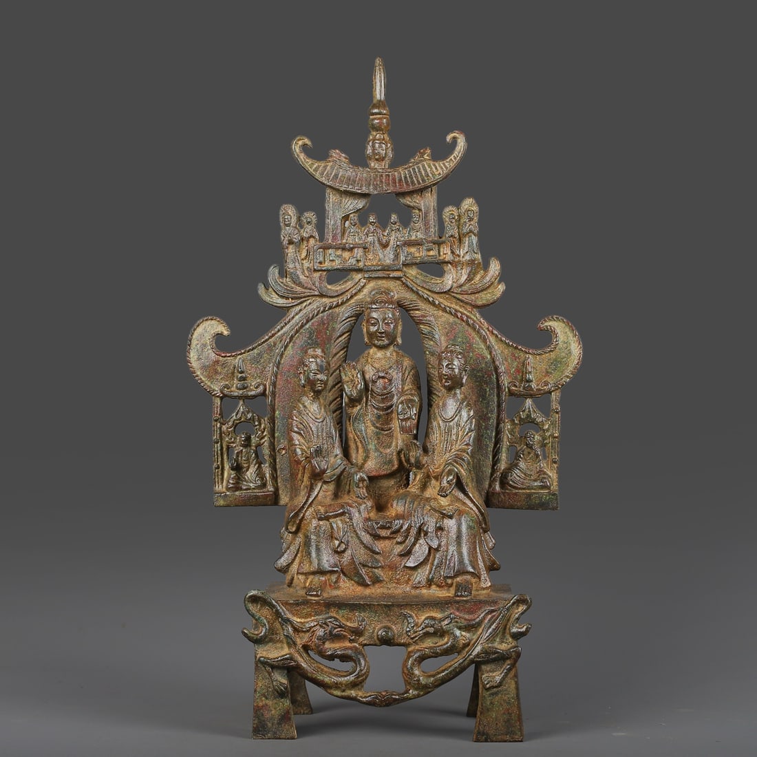 An Exquisite Chinese Bronze Buddha statue: Size: Height 39 cm - Width 9 cm |Materials: Bronze |Style Dynasty: wei dynasty |Attributed: 400-ad |Object: Chinese Antique