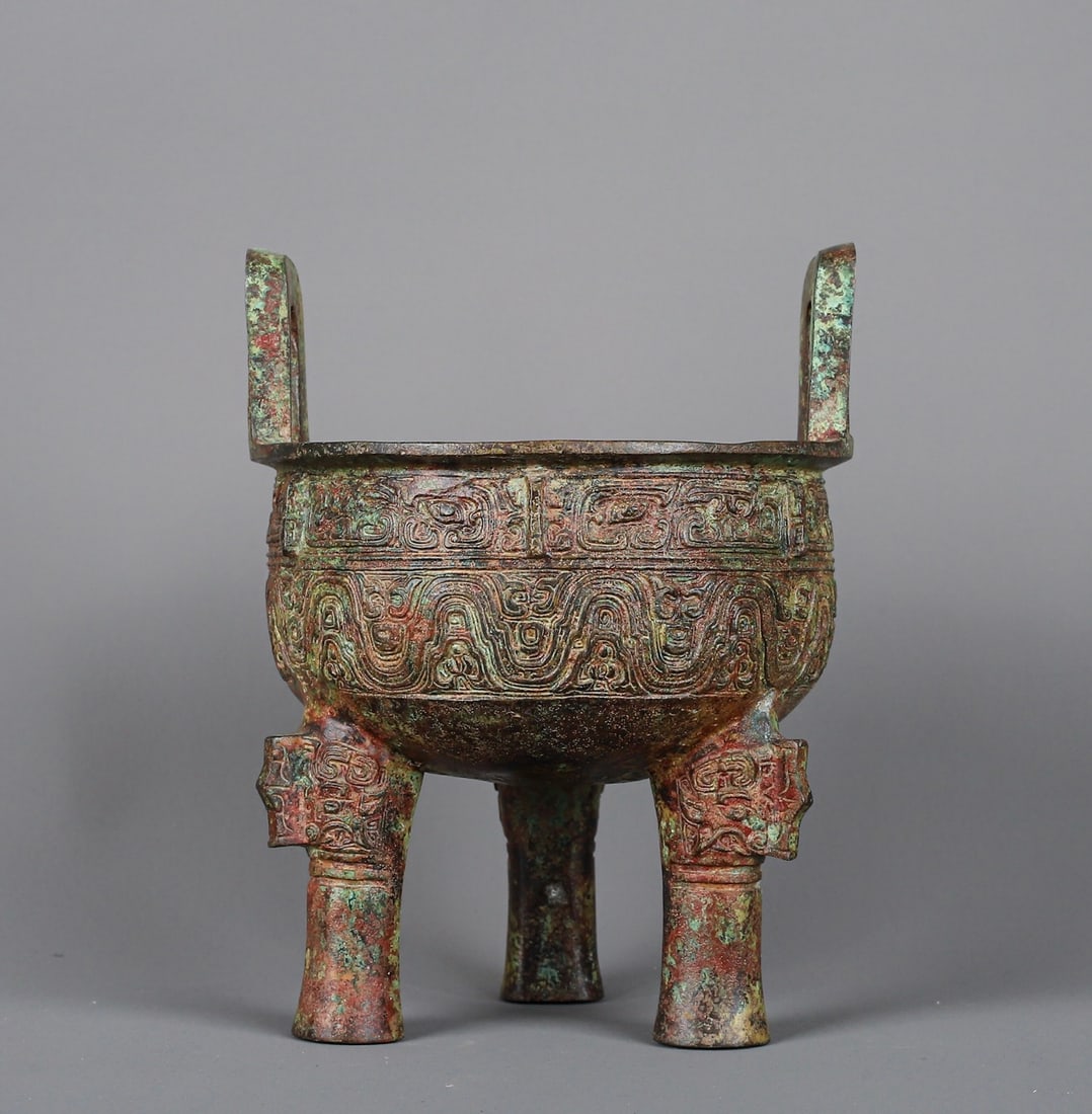 An Exquisite Chinese Bronze Keding (1 of 9)