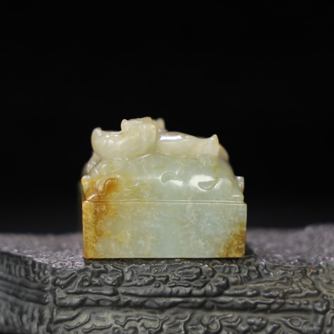 Chinese Natural Jade Carved Seal (1 of 9)