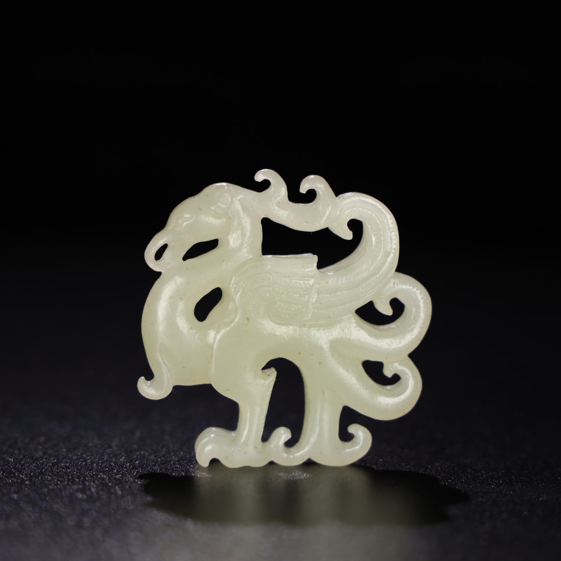 Chinese Natural Jade Carved phoenix handles: Size: Height 5.3 cm - Width 1.1 cm |Materials: Jade |Time Period: Qing dynasty |Manufactured Date: Qianlong Period |Object: phoenix handles