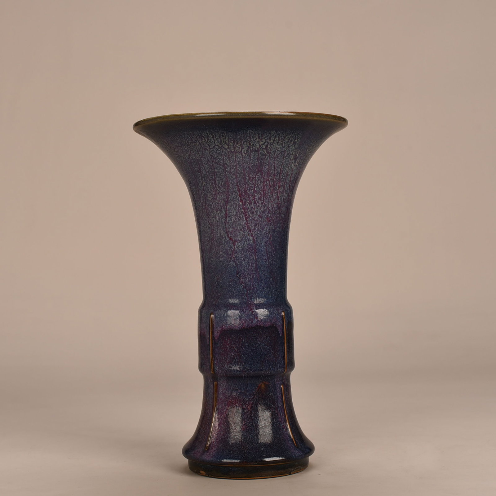 An Exquisite Chinese Jun kiln heavy and purple glaze flower goblet: Size: Height 26 cm - Width 17 cm |Materials: Porcelain |Style Dynasty: Song dynasty |Attribution: 10th-c |Object: flowergoblet