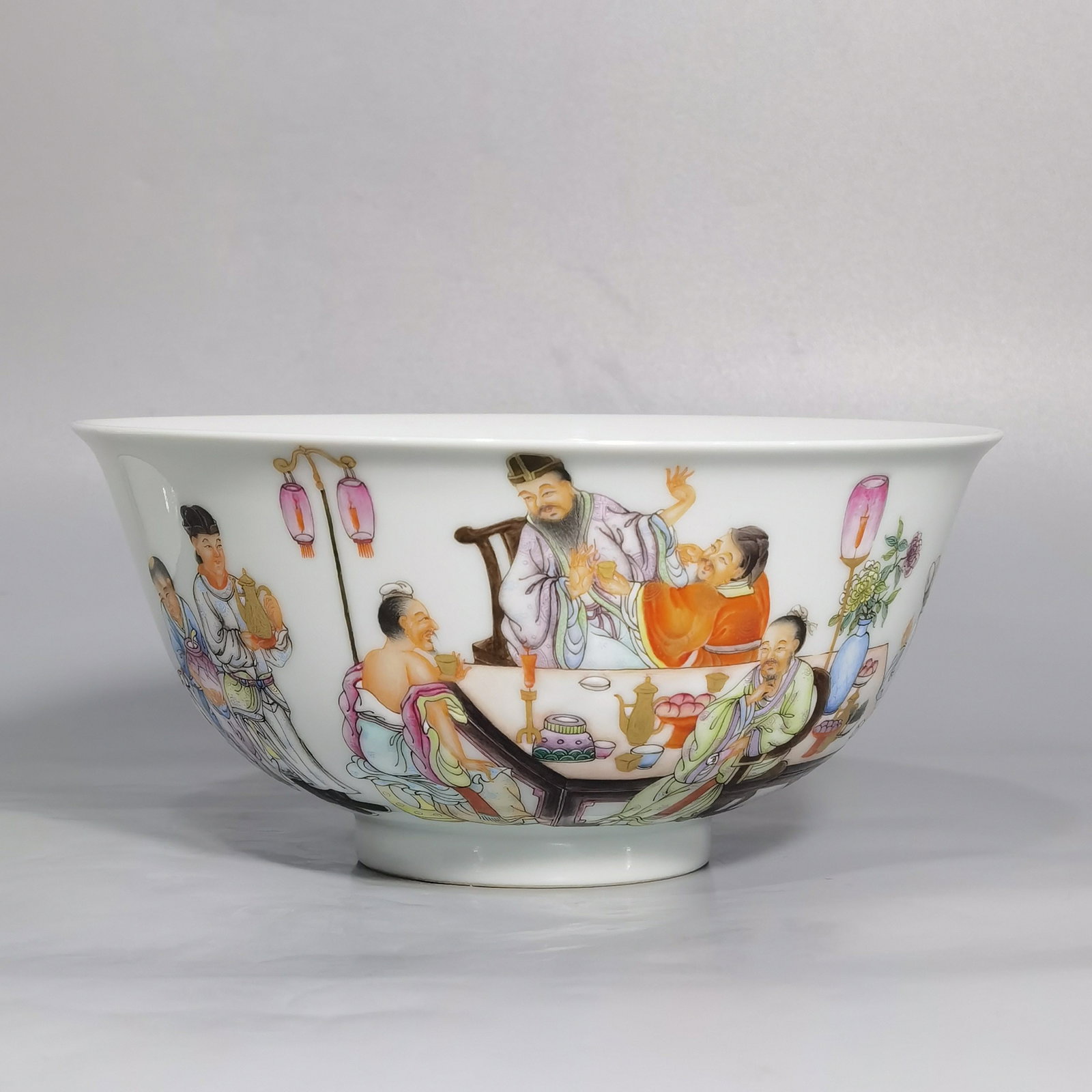 An Exquisite Chinese multi-character enamel bowl: Size: Width 15.2 cm - Height 7 cm |Materials: Porcelain |Dynasty: Qing dynasty |Inscription: Qianlong Mark |Object: bowl