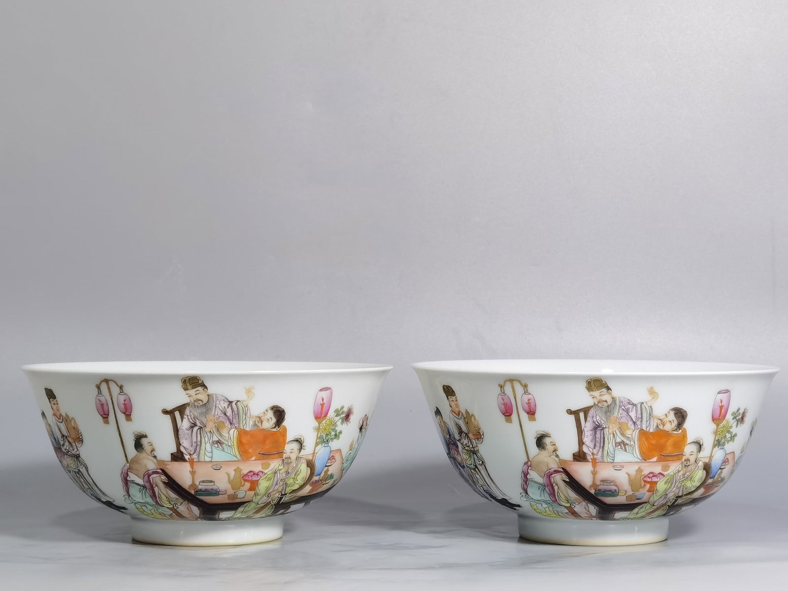 An Exquisite Chinese A pastel-coloured bowl with poems: Size: Width 15.3 cm - Height 7 cm |Materials: Porcelain |Dynasty: Qing dynasty |Inscription: Qianlong Mark |Object: bowl