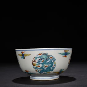 An Exquisite Chinese Doucai Tuanlong Pattern Arhat Bowl