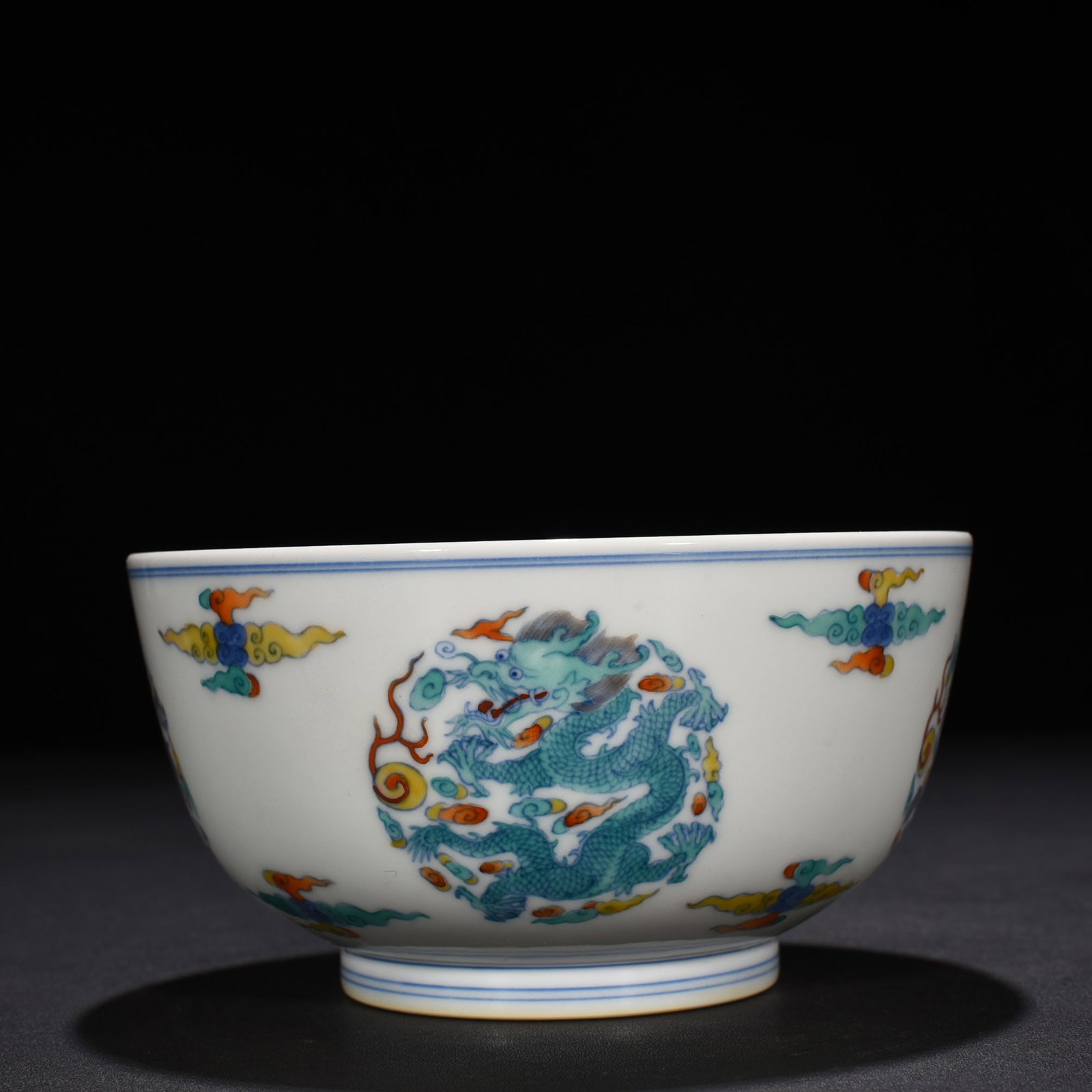 An Exquisite Chinese Doucai Tuanlong Pattern Arhat Bowl - 2