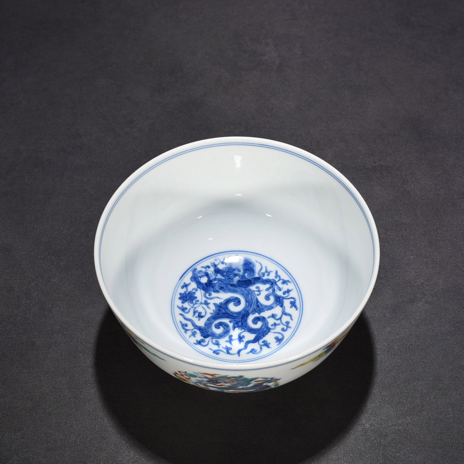 An Exquisite Chinese Doucai Tuanlong Pattern Arhat Bowl - 7