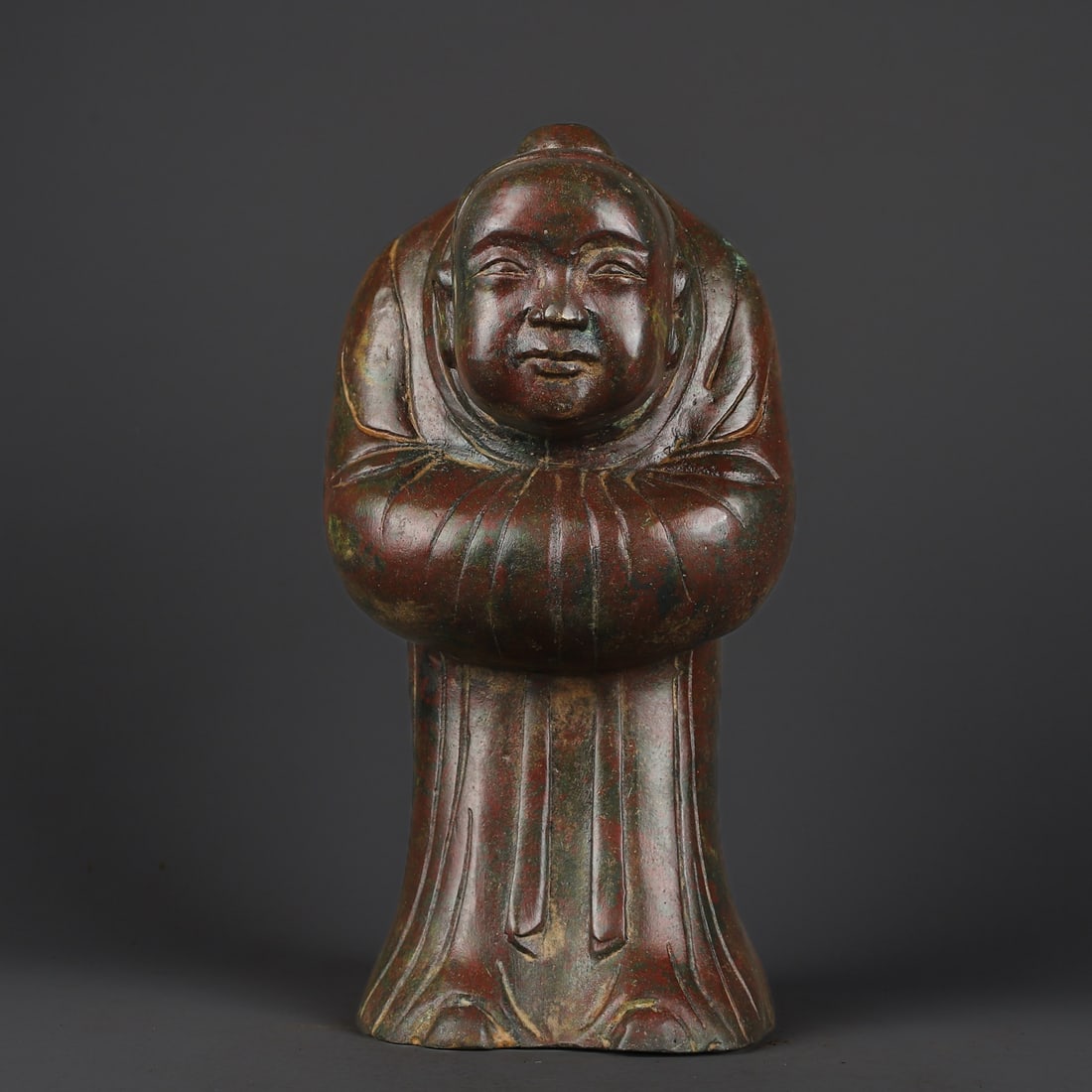 An Exquisite Chinese Bronze servant: Size: Height 28 cm - Width 15 cm |Materials: Bronze |Dynasty: Han dynasty |Attribution: 1st to 3rd-C |Object: Bell