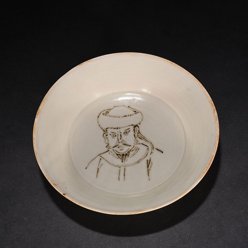 An Exquisite Chinese Ding kiln bowl: Size: Height 5 cm - Widthh 21 cm Materials: Porcelain Dynasty: Song Dynasty Attribution: 10th-C period Object: bowl