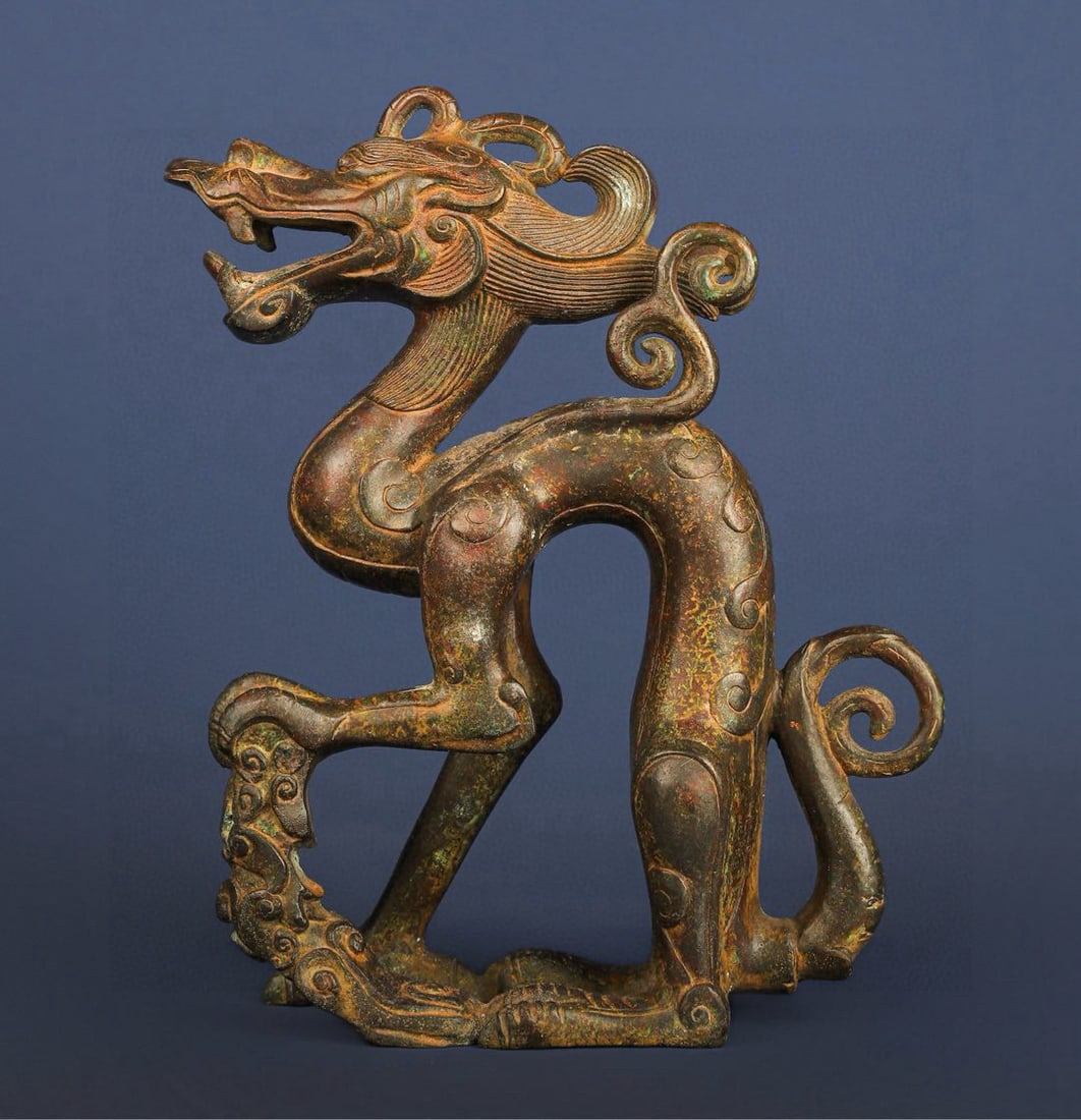 An Exquisite Chinese Bronze Dragon Zun (1 of 9)