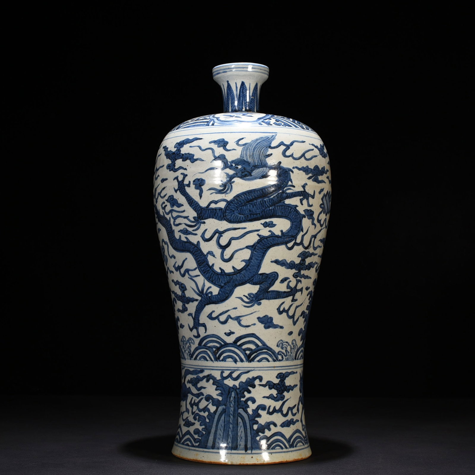An Exquisite Chinese blue and white plum vase (1 of 8)