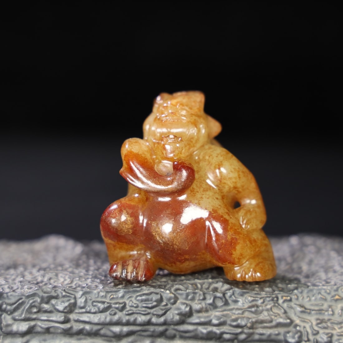 An Exquisite Chinese Natural Jade Carved Bear (1 of 9)