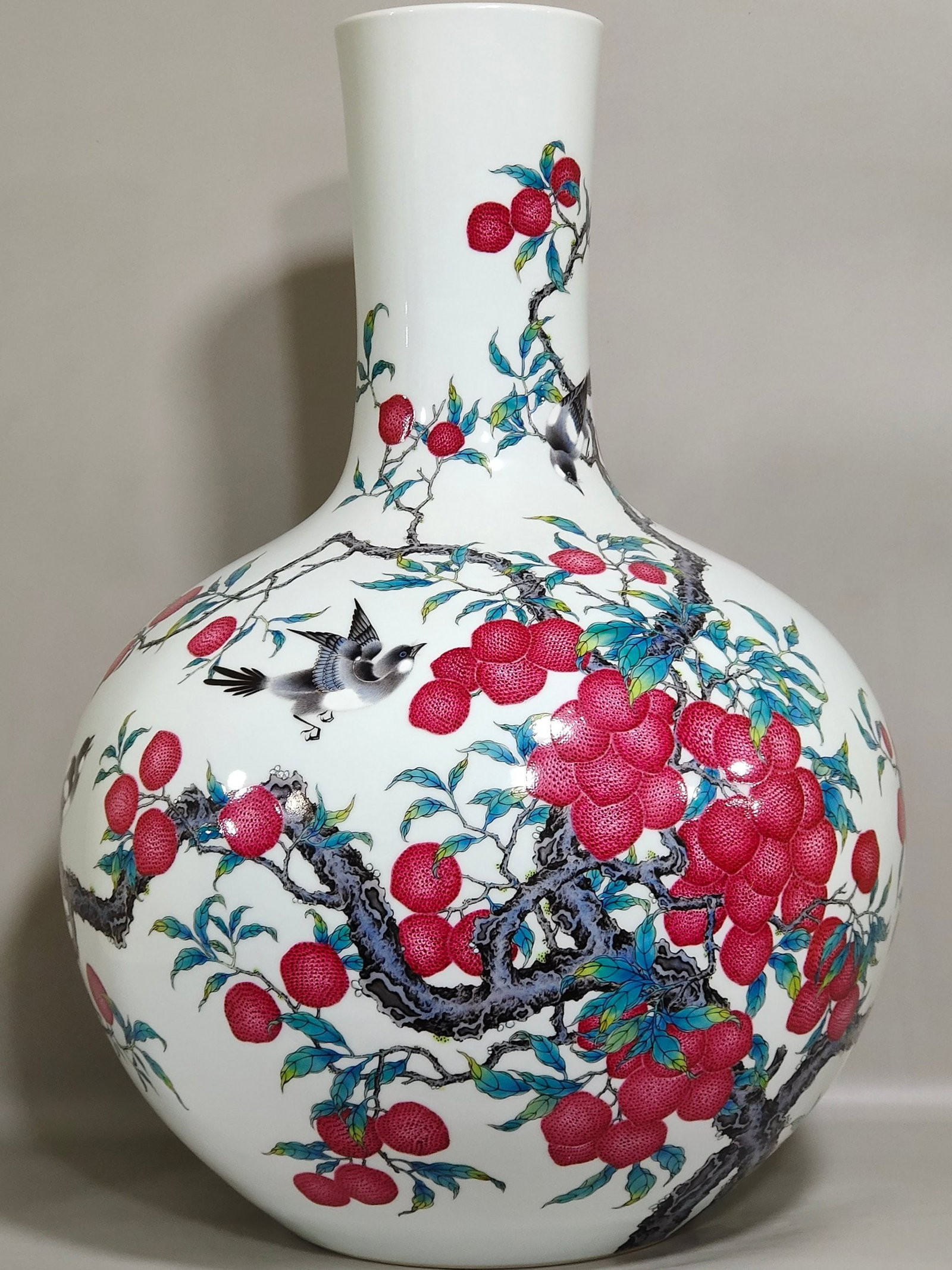 An Exquisite Chinese Magpie-lychee celestial vase (1 of 9)