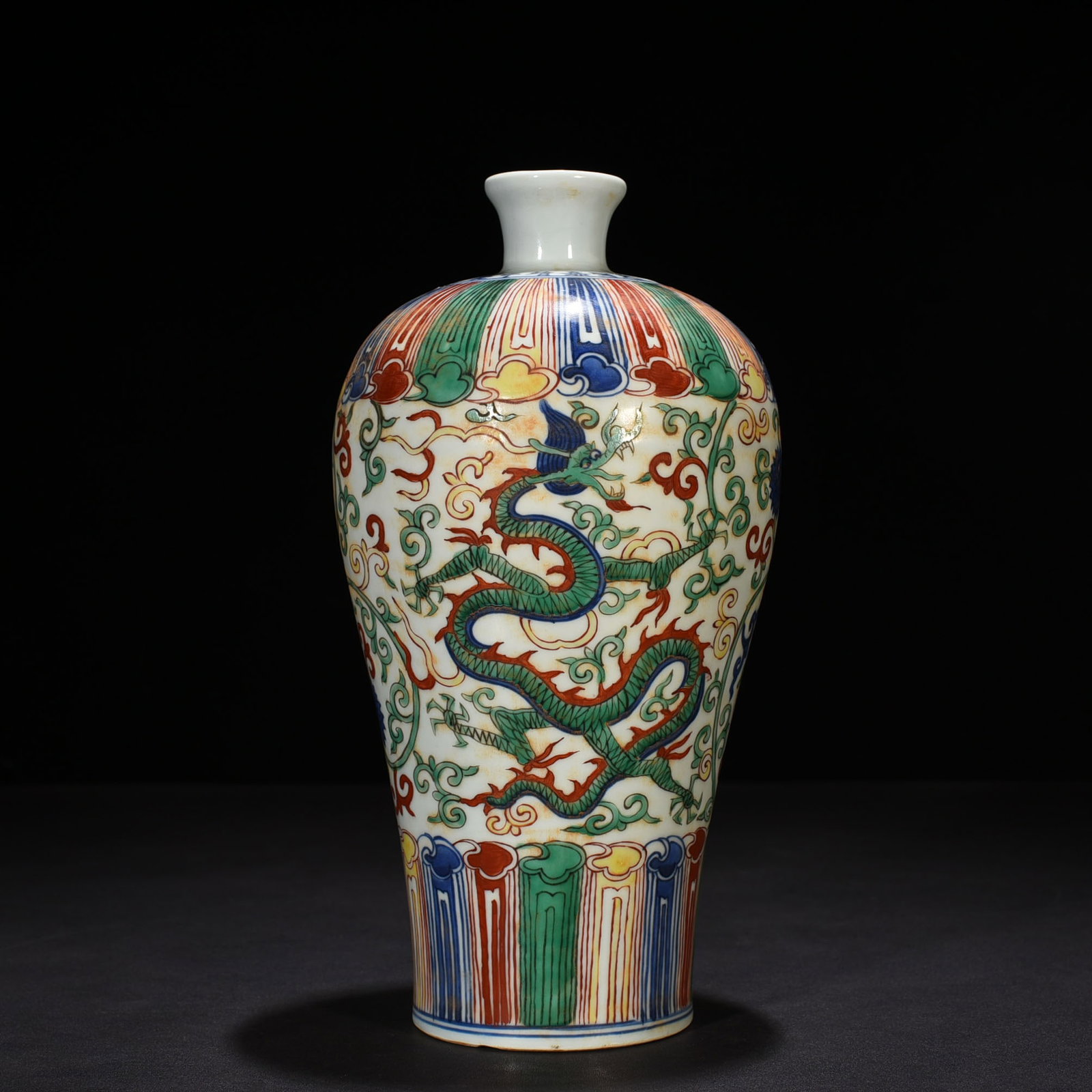 An Exquisite Chinese blue and white plum vase: Size: Height 30 cm - Widthh 14 cm Materials: Porcelain Dynasty: Ming Dynasty Attribution: Jiajing Mark Object: vase