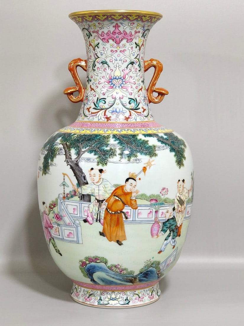 An Exquisite Chinese infant play amphorae (1 of 8)