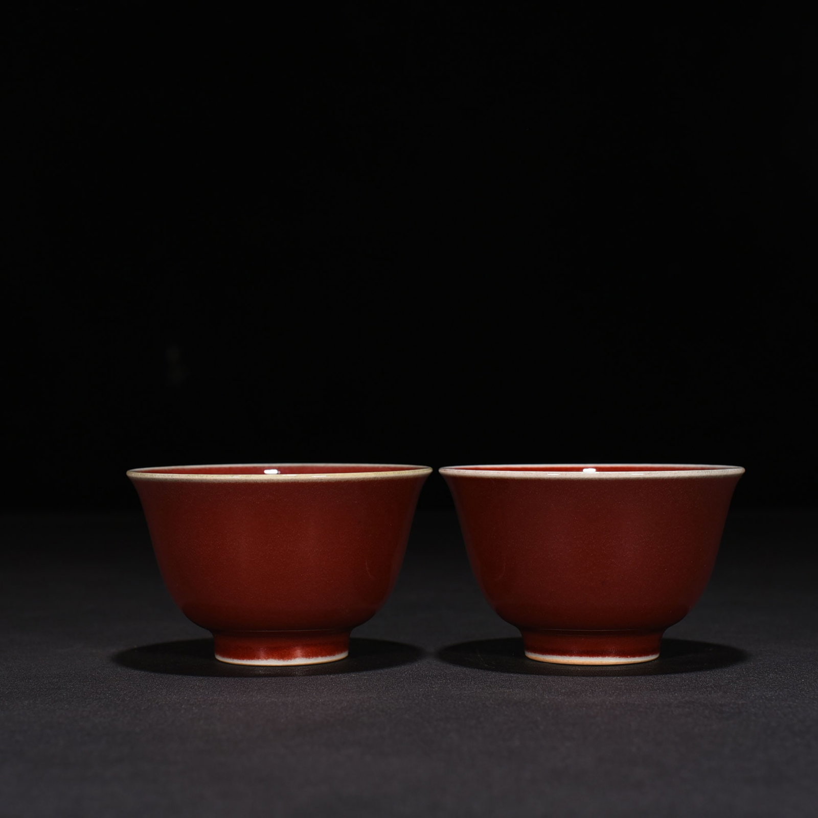 An Exquisite Chinese ruby ??red glaze cup - 4