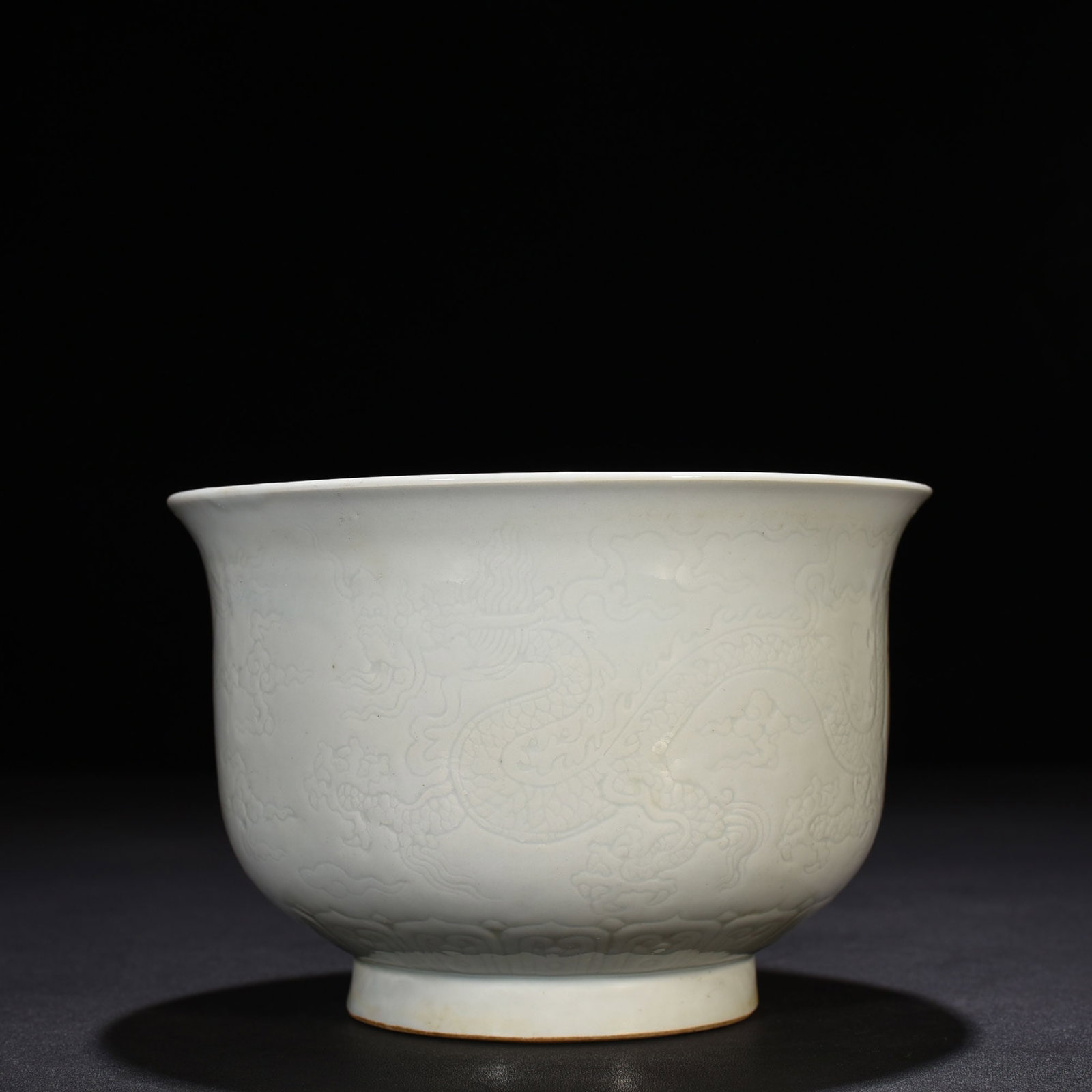 An Exquisite Chinese white glaze bowl: Size: Height 11 cm - Widthh 16 cm Materials: Porcelain Dynasty: Ming Dynasty Attribution: Xuande Mark Object: bowl