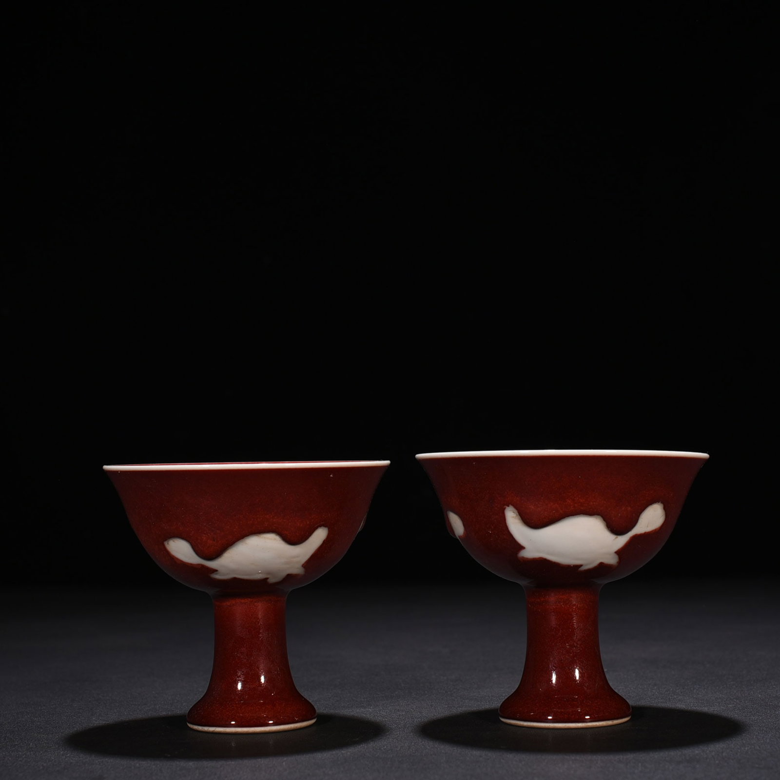 An Exquisite Chinese red glazed tall bowl: Size: Height 9 cm - Widthh 10 cm Materials: Porcelain Dynasty: Ming Dynasty Attribution: Xuande Mark Object: tall bowl