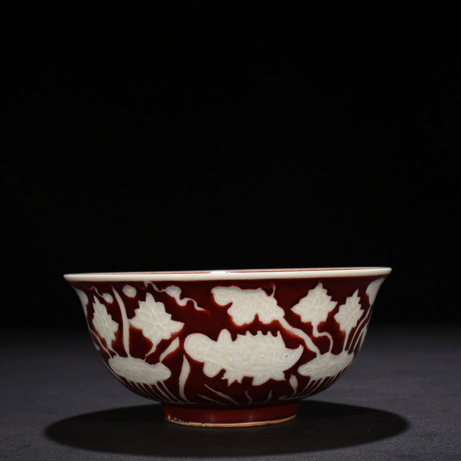 An Exquisite Chinese red glaze bowl: Size: Height 7 cm - Widthh 16 cm Materials: Porcelain Dynasty: Ming Dynasty Attribution: Xuande Mark Object: bowl