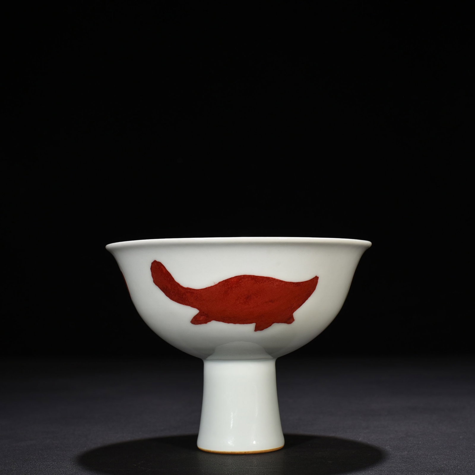 An Exquisite Chinese underglaze red tall bowl: Size: Height 12 cm - Widthh 15.5 cm Materials: Porcelain Dynasty: Ming Dynasty Attribution: Xuande Mark Object: bowl