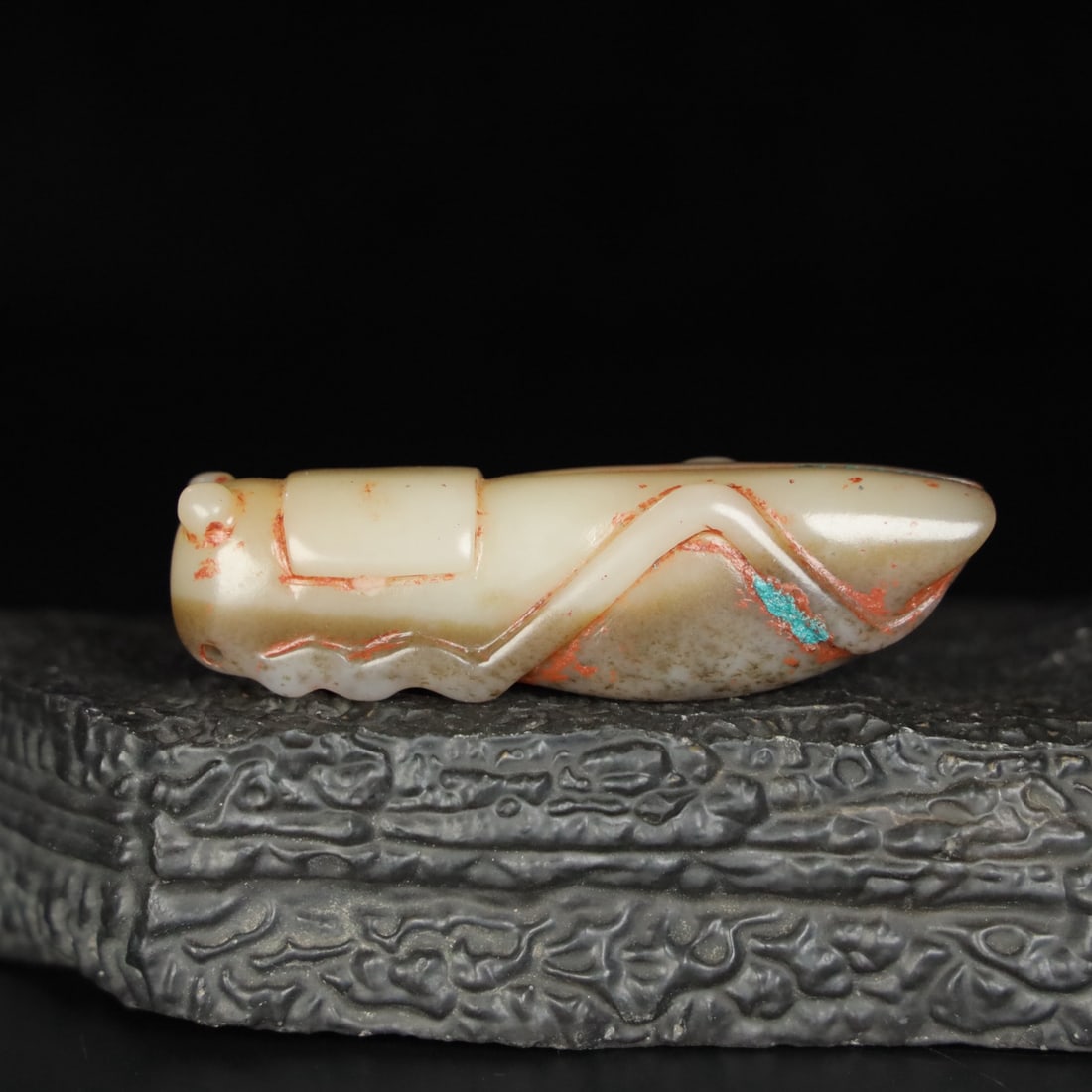 An Exquisite Chinese Natural Jade Carved Cicada (1 of 9)