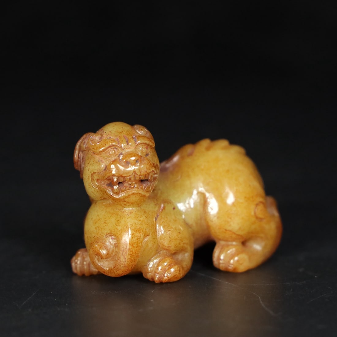 An Exquisite Chinese Natural Jade Carved Beast (1 of 9)