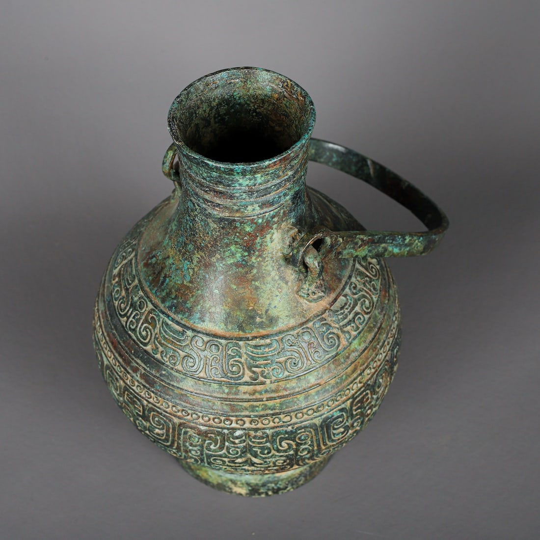 An Exquisite Chinese Bronze round teapot - 10