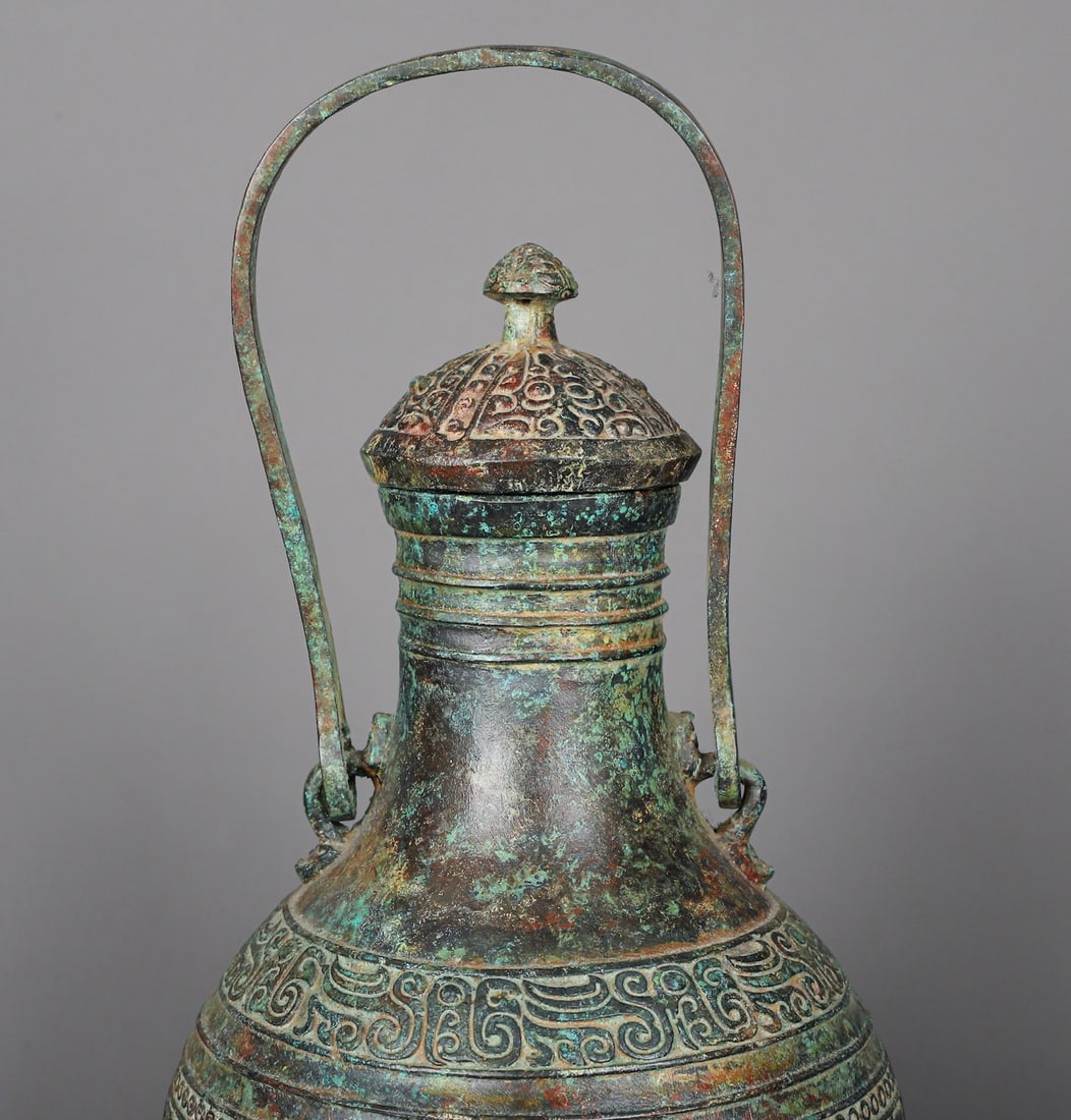An Exquisite Chinese Bronze round teapot - 5