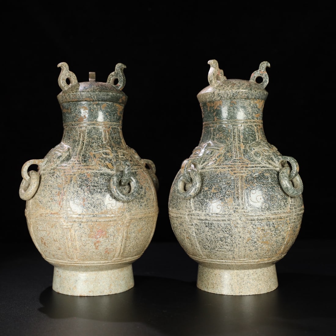 Chinese Natural Jade Carved Vessel (1 of 10)