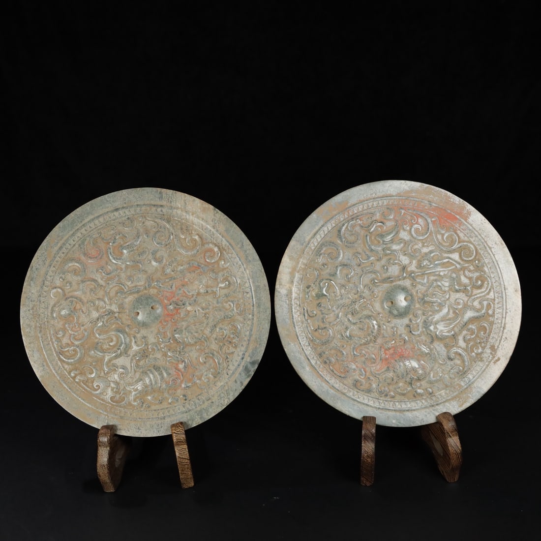 Chinese Natural Jade Carved Mirror (1 of 9)