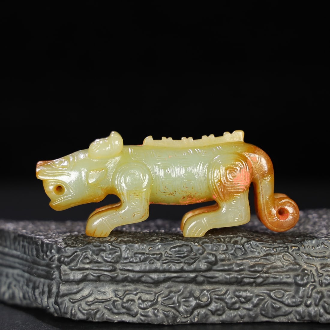 Chinese Natural Jade Carved Animal (1 of 9)