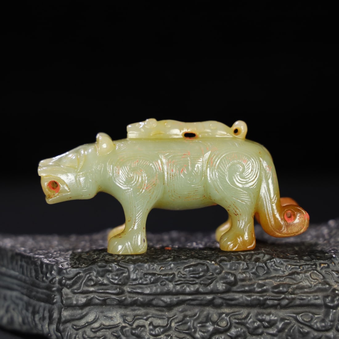 Chinese Natural Jade Carved Animal (1 of 9)