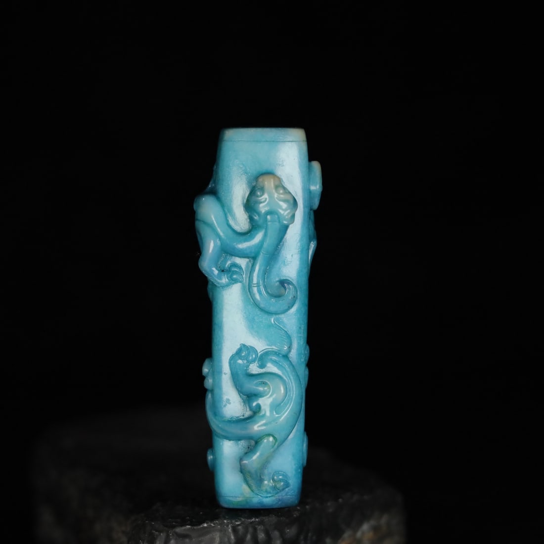 Chinese Natural Jade Carved Ornaments: Size: Height 7.7 cm - Width 2.6 cm Materials: Jade Dynasty: Qing dynasty Attribution: Qianlong Period Object: Ornaments