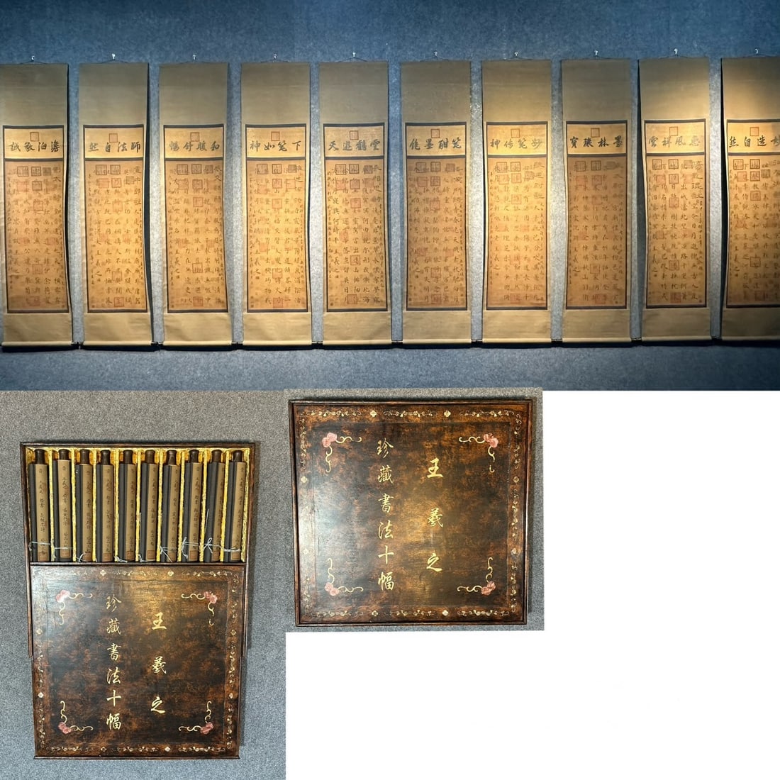 Chinese scroll painting Wang Xizhi: Size: Height 147 cm - Width 47 cm Materials: Silk and Paper Dynasty: Jin Dynasty Inscription: Wang Xizhi Object: Scroll Supplementary picture, a set of high-quality paper hand drawn calligraphy by Wan