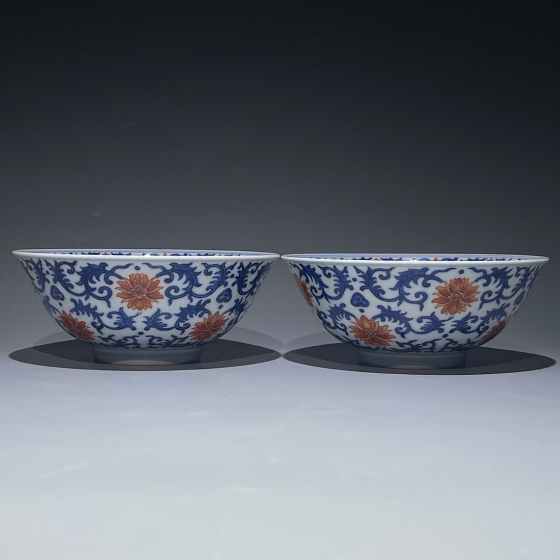 An Exquisite Chinese blue and white alum red Baoxiang pattern Porcelain bowl: Size: Width 15 cm - Height 6 cm Materials: Porcelain Dynasty: Qing dynasty Attribution: Jiaqing Period Object: bowl