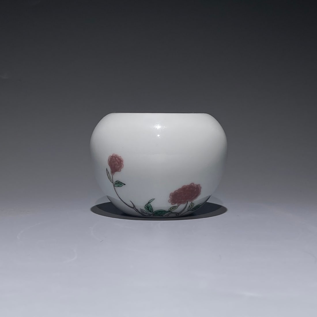 An Exquisite Chinese underglaze red water multicolored floral patterns Porcelain bowl: Size: Width 7.5 cm - Height 5.5 cm Materials: Porcelain Dynasty: Qing Dynasty Attribution: Kangxi Period Object: bowl