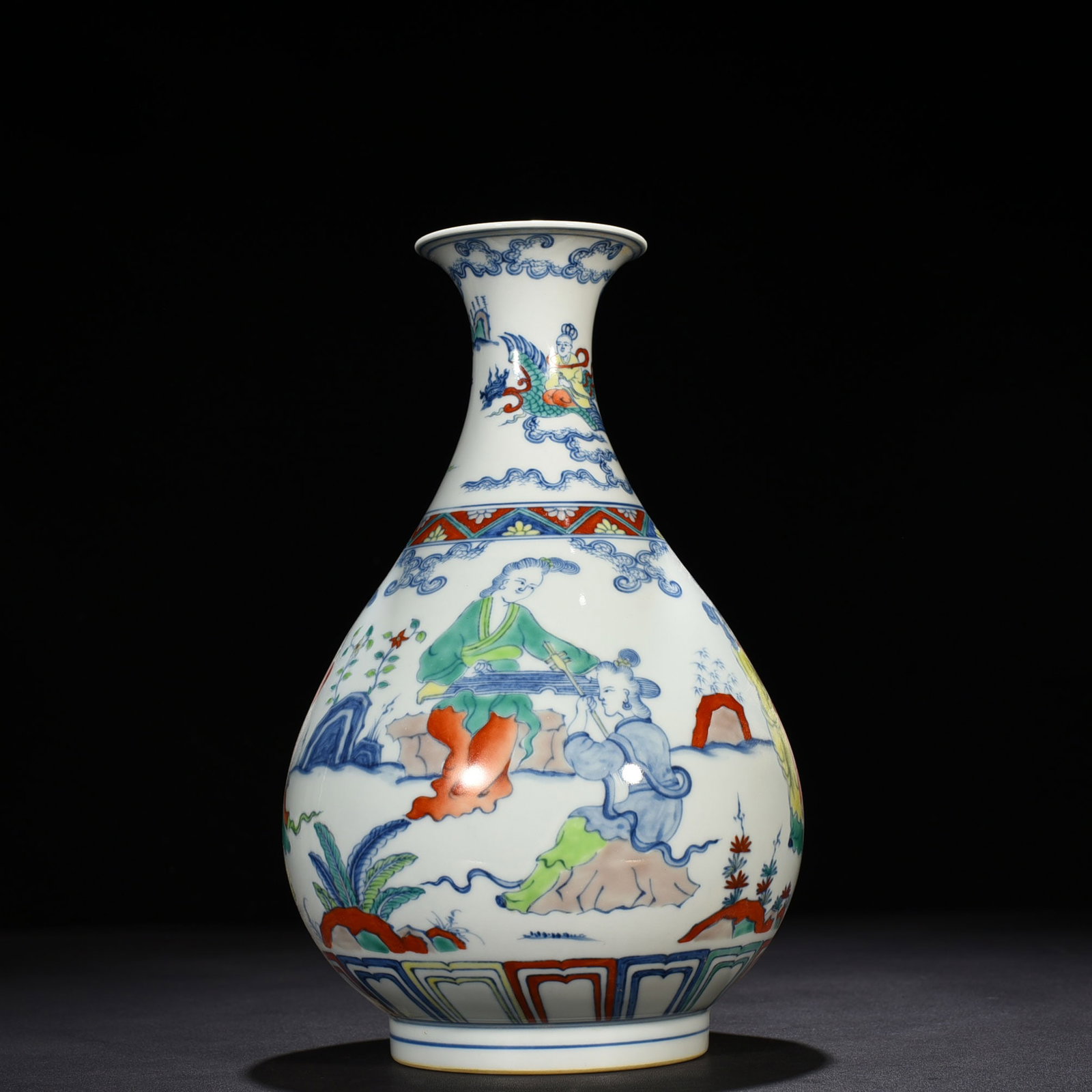 An Exquisite Chinese doucai jade pot spring vase (1 of 9)