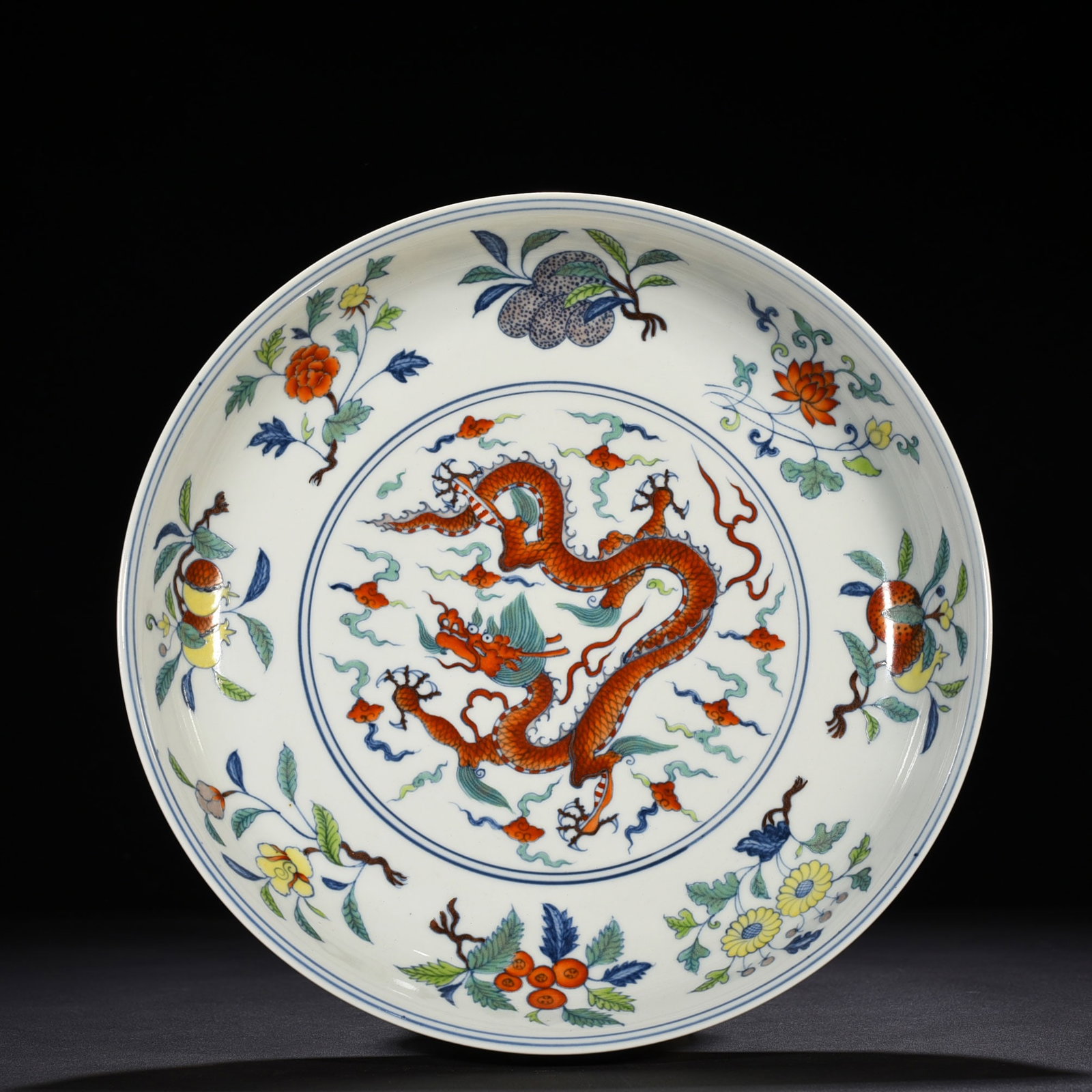 An Exquisite Chinese Doucai dish (1 of 9)
