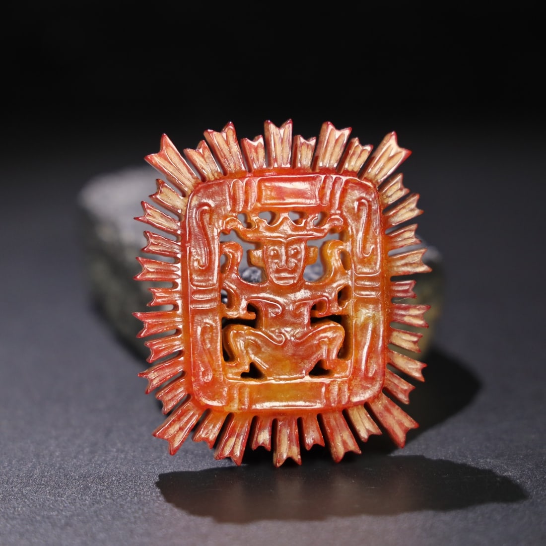 Chinese Natural Jade Carved Pendant: Size: Width 7.2 cm - Height 6.2 cm Materials: Jade Dynasty: Qing dynasty Attribution: Qianlong Period Object: Pendant
