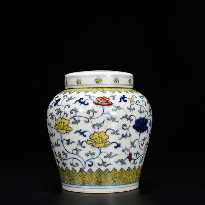 An Exquisite Chinese Doucai Tianzi Jar (1 of 9)