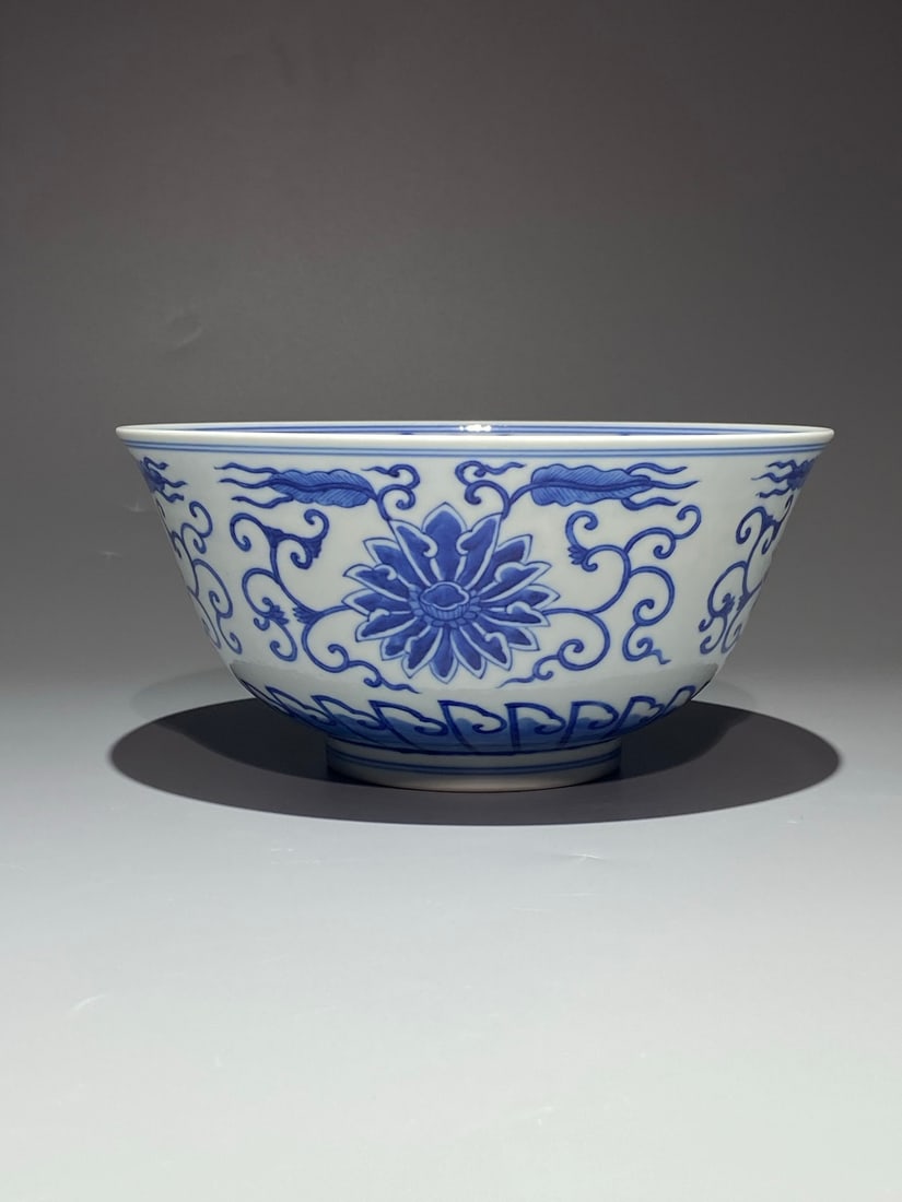 An Exquisite Chinese blue and white branches and treasure like pattern Porcelain bowl (1 of 8)