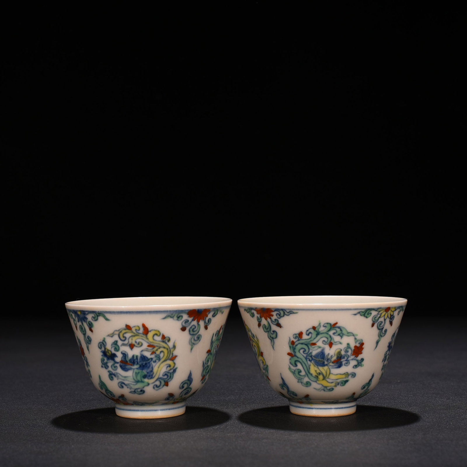 An Exquisite Chinese Doucai Dragon Pattern Cup - 3