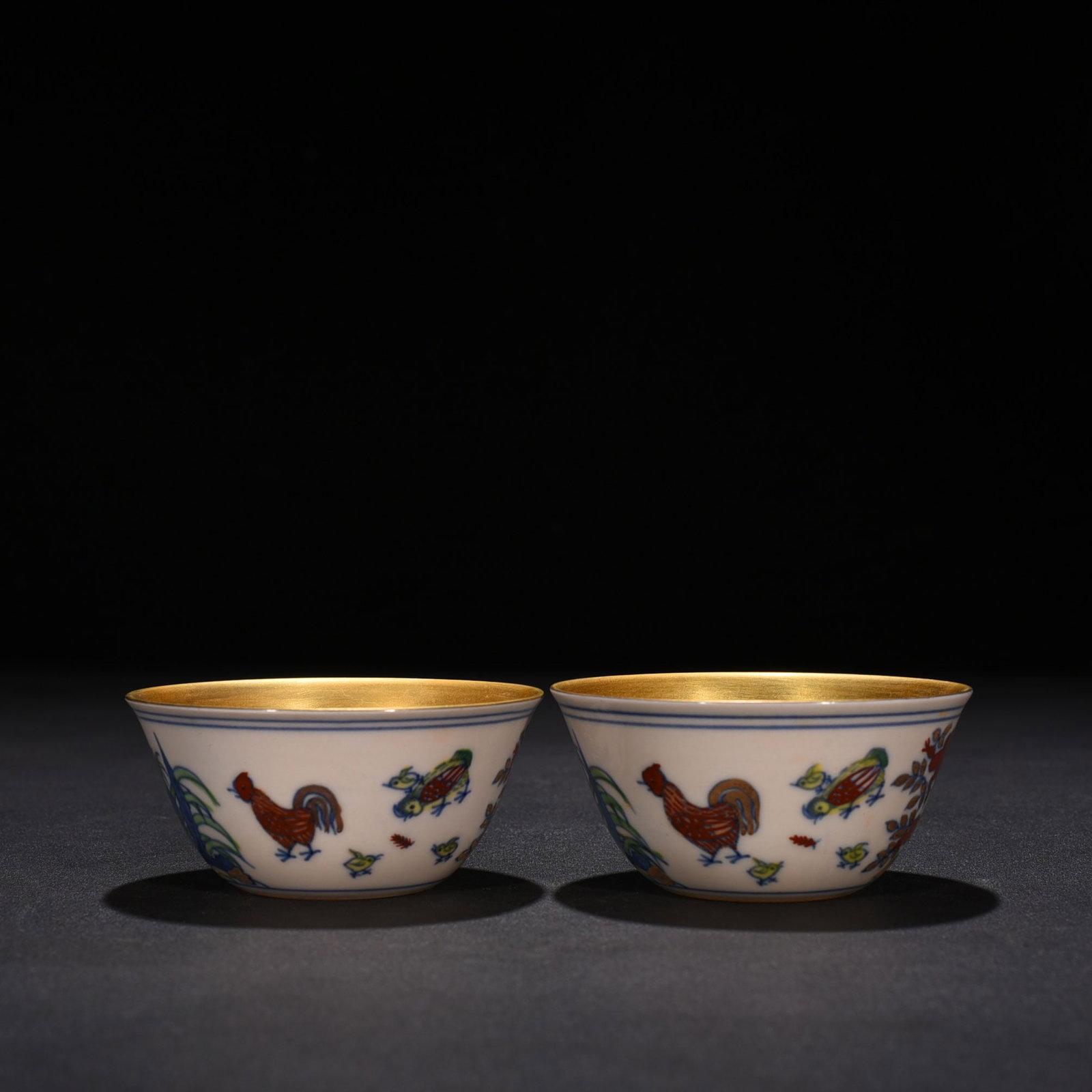 An Exquisite Chinese Doucai Colorful Cup: Size: Height 4 cm - Widthh 8 cm Materials: Porcelain Time Period:Ming dynasty Attribution: chenghua Object: cup