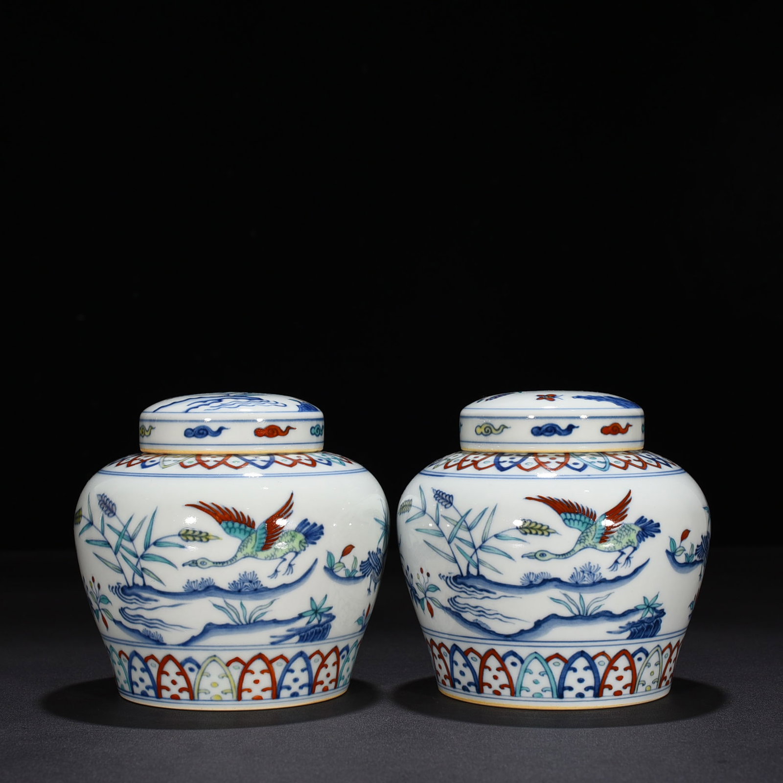 An Exquisite Chinese Doucai Tianzi Jar (1 of 9)